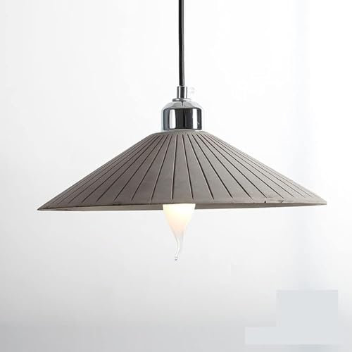 Suspension E27 en Ciment, luminaire Suspendu Industriel, Lampe Suspendue Vintage, Lustre de Plafond en béton