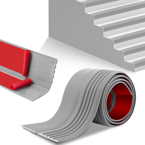 YouMoro Nez d'escalier antidérapant, autocollant en vinyle, marches en PVC souple et antidérapantes pour une utilisation en intérieur et en extérieur, imperméable et résistant à l'usure (5 + 4,8 x 3 m