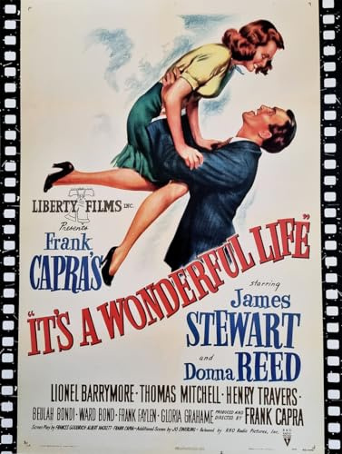 KUSTOM ART Dekoratives Poster für die Wand, Serie Filme, Proms, It's a Wonderful Life, Druck auf Karton, 40 x 30 cm, ohne Rahmen