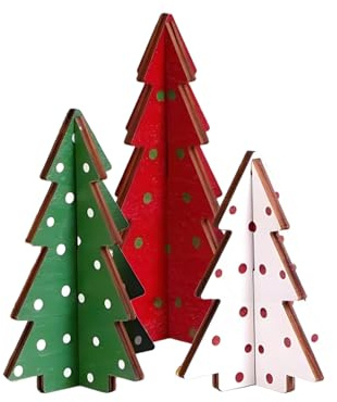 Tisch Weihnachtsbaum 3 Teile Rustikal Festlich