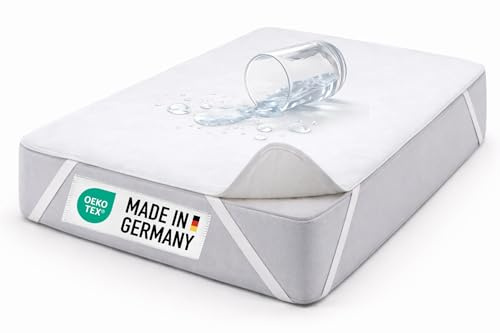 Carpe Sonno Wasserdichter Matratzenschoner 70x140 Baby – Atmungsaktive PIPI Unterlage Bett Kinder - Bettunterlage wasserdicht Nässeschutz 70x140 Kinderbett Babybett - Kochfest & Made in Germany