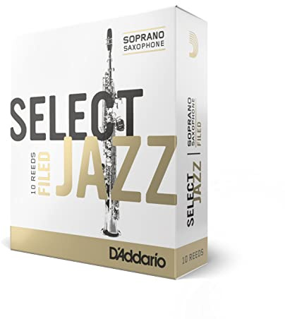 Select Jazz filed Blätter für Sopransaxophon Stärke 3 Hard (10 Stück)