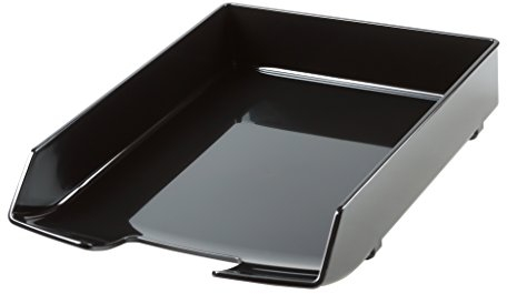 HAN Briefablage Wave Exclusiv, 1 STÜCK, Schreibtisch Organizer, Bürobedarf, Büromaterial, Briefkorb, Dokumentenablage, 1028-13, schwarz