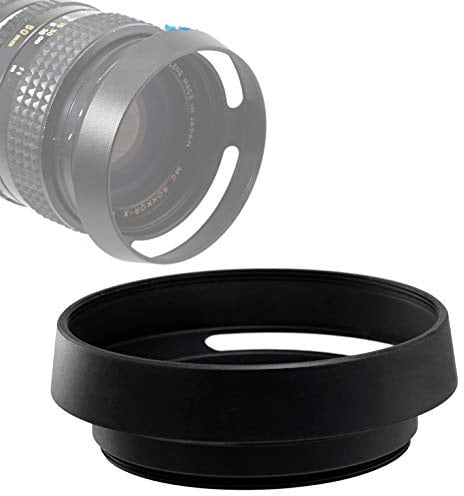 Fotasy Metal Curved Lens Hood - 46mm Vented Hood for Fuji, Leica, Olympus, Panasonic, Sony Lenses