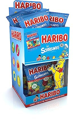 Haribo Bonbon Gélifié les Schtroumpfs 40 g x 30 Sachets