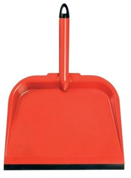 MSV Pala per la Pulizia in Metallo Laccato Rosso
