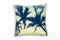 Natur, Palmen, Sonnenuntergang, gelb, türkis Deko Kissen 40x40cm für Couch Sofa Lounge Zierkissen - Dekoration zum Wohlfühlen