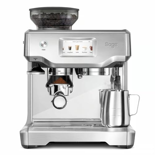 Sage SES880BSS The Barista Touch Semi Automatic Espresso Machine, 1700 W (Renewed)
