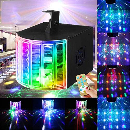 Luce della discoteca, farfalla luce a distanza del LED, 6 colori Luce di scena, DJ KTV Famiglia Bar Wedding Strobe Magic Ball luce MXCZZ