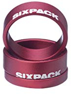 Sixpack Menace Fahrrad Vorbau Spacer rot