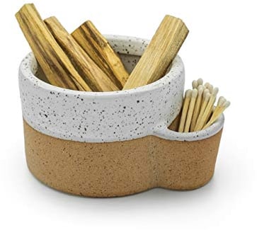 Bursera Terrakotta-Keramikschale, Baum mit jeder Bestellung gepflanzt, Verwischte Brennschale für Salbei, Palo Santo Holz, Form für Kerzen, Kerzenbehälter, Verwischen, Deko und Räuchergefäß