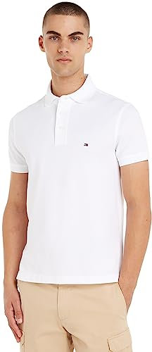 Tommy Hilfiger 1985 Slim Polo S/S Polos Men's, White (White), 3XL