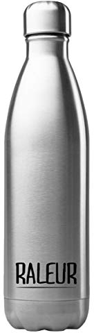 Gourde Isotherme Personnalisée 500 ml – Acier Inoxydable – Thermos Chaud/Froid – Bouteille Réutilisable Écologique – Cadeau Unique avec Prénom & Citation Râleur – Fabrication Française (N°1)