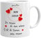 Tasse Mug Cadeau Saint Valentin Couple Amour-la Mesure de Mon Amour-Original Anniversaire Mariage