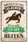 Blechschild Ich geh reiten - Metallschild mit witzigen Spruch für Reiterinnen und Reiter - Retro Deko Schild Reitstube Reiterstube Reiterhof - Geschenk Pferdesport Dressurreiten Springreiten - 20x30cm