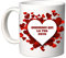 Taza de cerámica personalizable con foto en el corazón Amore, Regalos Personalizados