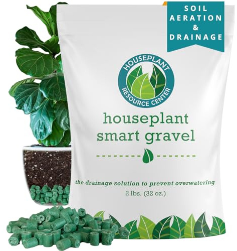 Houseplant Smart Gravel – umweltfreundliche Drainagesteine für Topfpflanzen | verbessert die Bodenbelüftung und verhindert Wurzelfäule | Überwässerungslösung | nachhaltig aus recyceltem