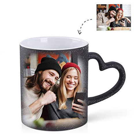 Mexican Mug personnalisé eau chaude couleur changeante ciel étoilé tasse bricolage imprimable photo personnalité créative cadeau Saint-Valentin confession romantique