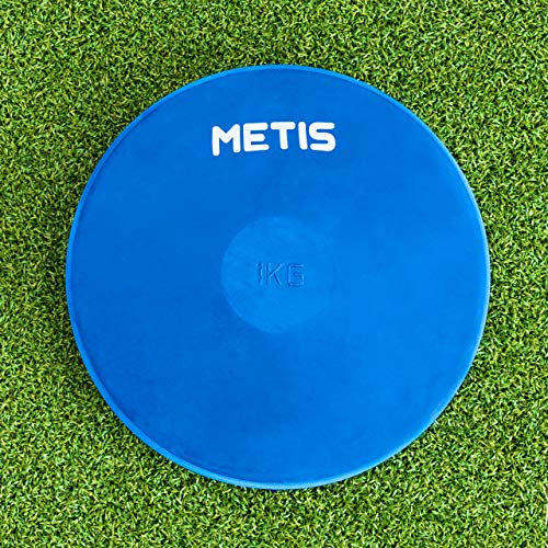 METIS Indoor/Outdoor Leichtathletik Diskus [5 Gewichte erhältlich] | Sport Gummi Diskus für Training | Gewicht Scheiben aus Gummi (0,75 kg, 1x Diskus)