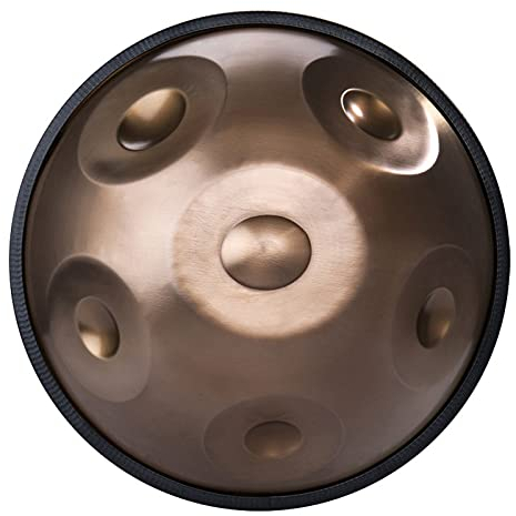 LFSYYQ Hand Pan Drum Tongue Drum 6 Notes Handpan Drum D minor Percussion Instrument Hand Drum Yoga Meditation Beginner with Carrying Bag Drumsticks