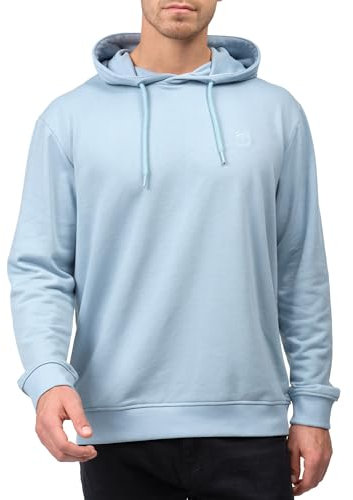 Indicode Herren Simpson Sweatshirt mit Kapuze | Hoodie Kapuzenpullover für Männer Blue Wave, L