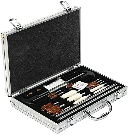 Gexmile Universale Kit di Pulizia per Pistola Fucile Pulizia Le Spazzole per Mocio Caccia Softair Fucile la Pistola di Pistola Attrezzi Tubo Mocio per Pulire Spazzola