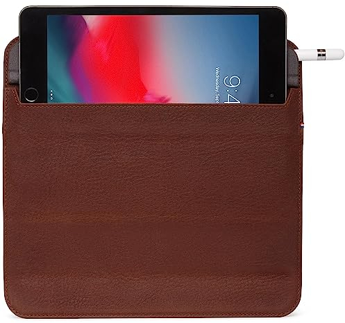 DECODED© Premium Phone Case – iPad Mini – Tested by Apple – Extra Protection – Shock Absorbing - European Leather – Protective Cover – Bumper - Foldable Sleeve- Brown