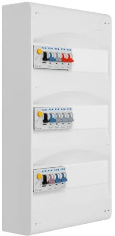 EATON - Tableau 3 rangées pré-équipé 3 inter. diff. 40A + 11 disjoncteurs