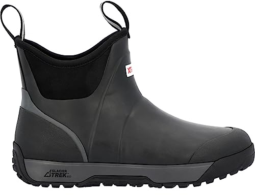 Xtratuf Men's Ice 6 Inch Rubber Ankle Deck Boot, Black, Size 11