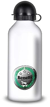 SUPER FABRIQUE Gourde/Bouteille d'eau en Aluminium - Acier Inoxydable (thermos 24h) réutilisable 330ml à 750ml, Moto Benelli (Aluminium, Gourde Sport 650ml)