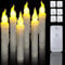 Led Stabkerzen 6 Stück, Schwebende Kerzen, Led Kerzen mit Fernbedienung, Led Kerzen Flackernde Flamme, Flammenlose Kerzen, LED Weihnachtskerzen, für Weihnachten Hochzeit Deko