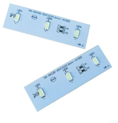 Zoegneer LED-Streifenlicht, Kühlschrank-LED-Licht-Panel für Kühl- oder Gefrierschrank-Ersatzteile, 2 Stück