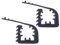 FITRUB Premium Support de Montage en Caoutchouc 40-60 mm 2pcs. Collier de Serrage pour câbles, Outils, Tout-Terrain, Domestique et Militaire. Organisateur d'accessoires de Garage.