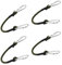 Litinliv Bungee Cords with Carabiner Clips, 4 Pack Heavy Duty Carabiner Bungee Cord 30cm, Bungee Cord with Snap Hook, Elastic Bungee Straps with Carabiner Hooks for Camping Luggage Travel