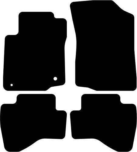 Kovvar Fußmatten passend für Citroën C1 2005-2009 | Qualität: Basic