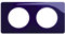 LEGRAND - Plaque Céliane - Plaque de Finition pour Prises et Interrupteurs Céliane - 2 postes - Bleu de four