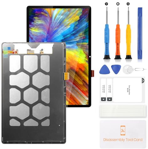 LCD Screen for Samsung Galaxy Tablet S9 FE+ Plus Display LCD Touch Digitizer Assembly for Samsung Tab S9 FE Plus SM-X610 X616 12.4 LCD Screen Replacement with Tools