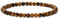 Landorilo Naturstein Perlen Heilstein Armband aus 4mm Runde Steinperlen, Yoga Armbänder für Damen Herren, Glücksarmband, Exquisite Geschenke, Ersatzperlen Inklusive(R Gelbes Tigerauge)