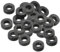 PATIKIL M3 Rubber Flat Washer, 24 Pack 3mm ID 8mm OD 3mm Thick Sealing Spacer Gasket Ring for Faucet Pipe Water Hose Fastener Bolt, Black