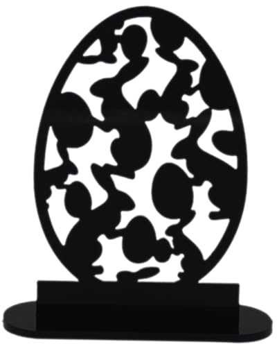 MAGICLULU Egg Dye Easter Home Decor Acrylic Sign Easter Bunny Egg Round Table Centerpiece