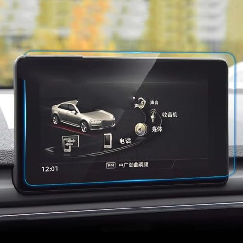 MKKDYC Kompatibel Mit A5 2017 2018 2019 2020 1 Stück Bildschirm Schutzfolie Aus Gehärtetem Glas Auto-Displayschutzfolie Zubehör