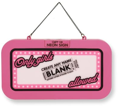 Personalised Neon Signs (Only Girls Allowed (Blank))