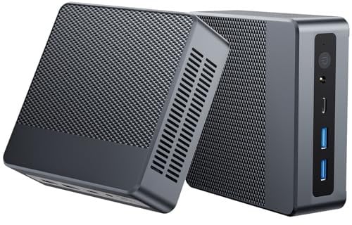 Tunhail Mini-PC, Mini Ordenador com Alder Lake-N N100 (hasta 3,4 GHz), 16 GB DDR4 512 GB SSD, Ordenador de Sobremesa, HDMI 2.1, 4xpuertos USB 3.0, WiFi6, BT5.2, RJ45,para Negocios Oficina en Casa