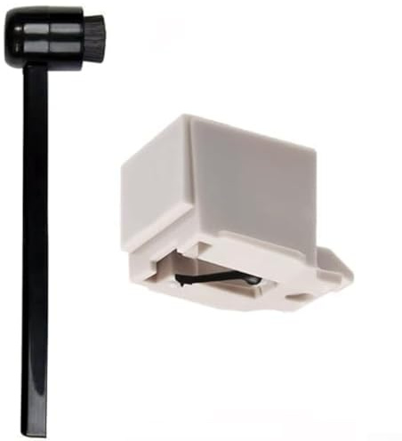 Turntable Needle for AudioTechnica AT LP60 Series + Brush for Vinyl Record Maintenance (1PCS)