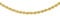 CARISSIMA Women's 9ct Yellow Gold Hollow 40 Rope Chain Necklace of Length 41cm/16