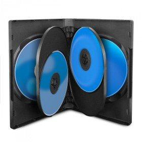 Custodie per DVD da 6 nero 22 mm - 5 pezzi