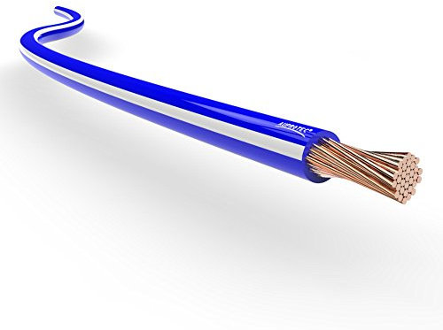 Kfz Litze FLRy 0,75mm² 1mm² 1,5mm² Längen 5m oder 10m Auswahl: (10m Meter 1.5 mm² blau/weiß)