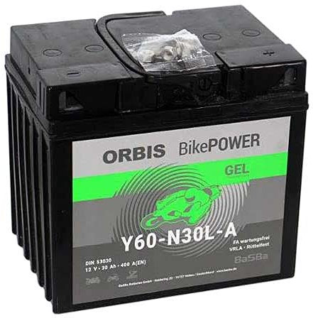 Orbis BikePower C60-N30L-A, 12N24-3, 26A19L, 32A19L 53030 12V 30 Ah 400A
