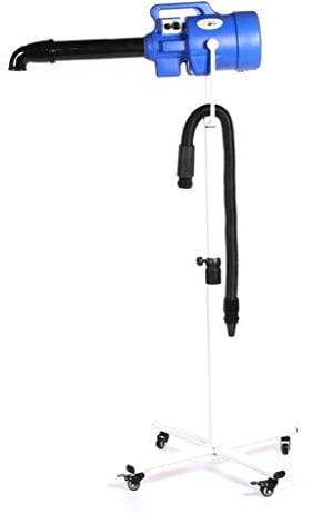 pedigroom toilettage professionnel pour chien SÉCHEUSE / Blaster sur support Roues Bleu