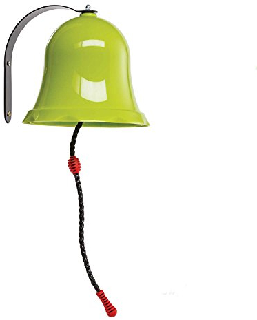 Gartenpirat Glocke apfelgrün aus PP/Metall für Kinder aussen